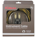 Kirlin IWB201WB 10ft Premium Plus Wave Yellow Instrument Cable