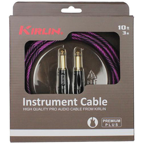 Kirlin IWB201WB 10ft Premium Plus Wave Purple Instrument Cable