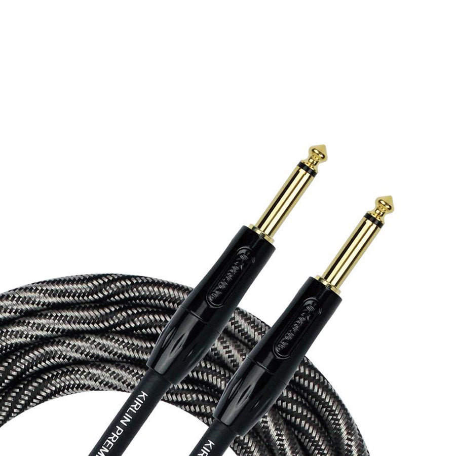 Kirlin IWB201WB 10ft Premium Plus Wave Black Instrument Cable