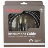 Kirlin IWB201WB 10ft Premium Plus Wave Black Instrument Cable