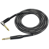 Kirlin IWB202WBW 10ft Premium Plus Wave Black Instrument Cable RA - Straight