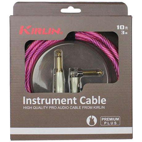 Kirlin IWB202WPP 20ft Premium Plus Wave Pink Instrument Cable RA - Straight