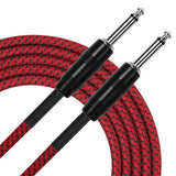 Kirlin IWC201RD 10ft Red Entry Woven Instrument Cable