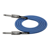 Kirlin IWC201BL 10ft Blue Entry Woven Instrument Cable