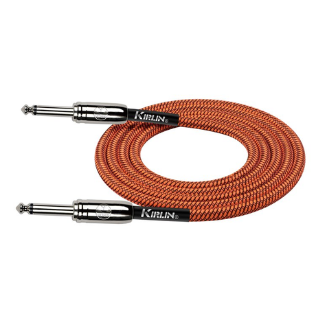 Kirlin IWC201OR 10ft Orange Entry Woven Instrument Cable