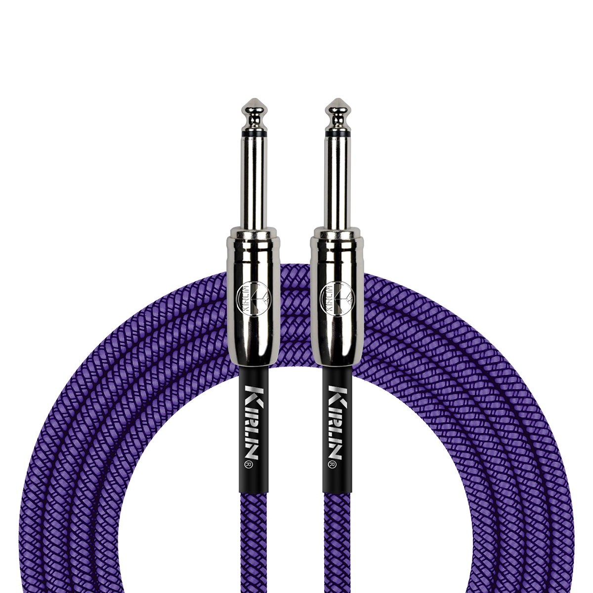 Kirlin IWC201PU 10ft Purple Entry Woven Instrument Cable