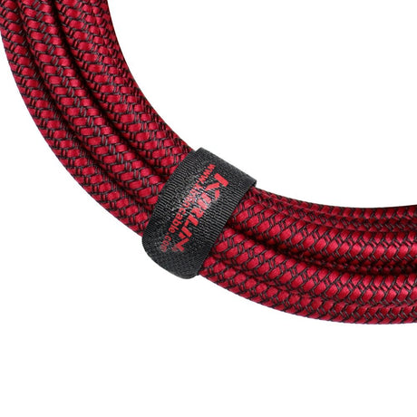 Kirlin IWCC201RD 10ft Red Entry Woven Instrument Cable with Chrome Ends