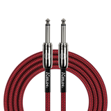 Kirlin IWCC201RD 10ft Red Entry Woven Instrument Cable with Chrome Ends