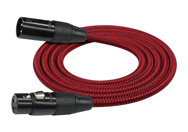 Kirlin Entry Woven Red 20ft XLR - XLR Cable