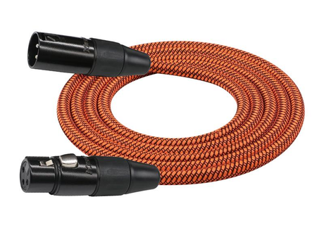 Kirlin Entry Woven Orange 20ft XLR - XLR Cable