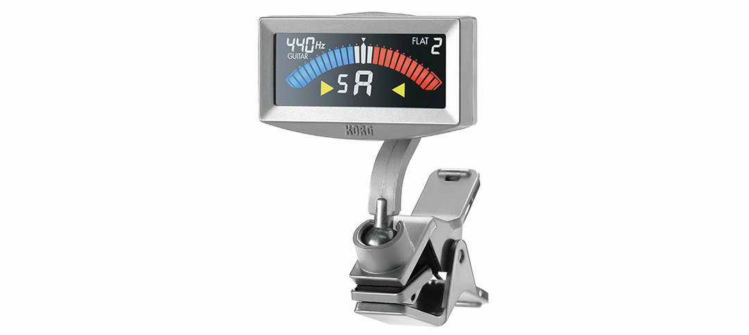 KORG PITCHCROW CLIP ON TUNER METALLIC SILVER