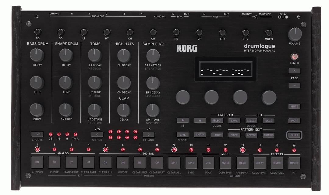 KORG DRUMLOGUE HYBRID DRUM MACHINE