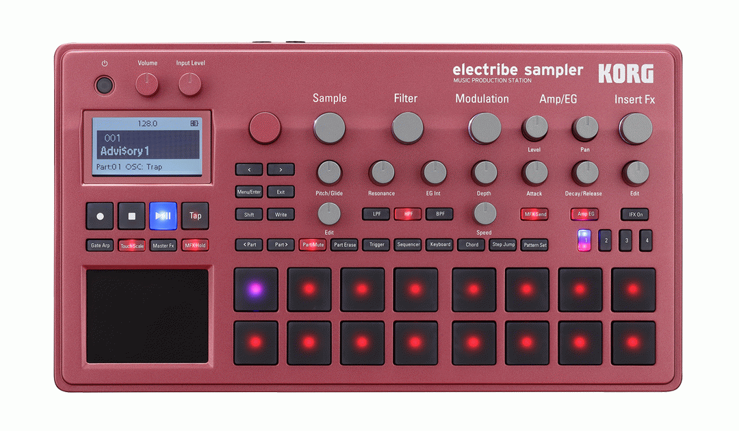 KORG ELECTRIBE 2 SAMPLER RED