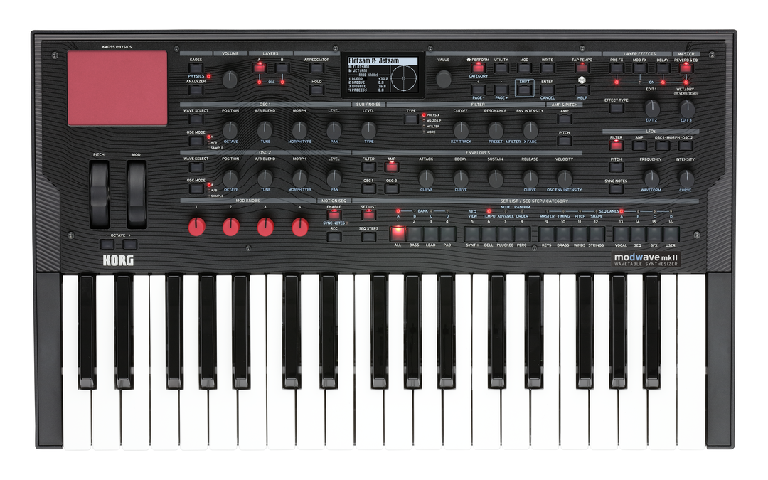 KORG MODWAVE MK2 37 KEY WAVETABLE SYNTHESIZER