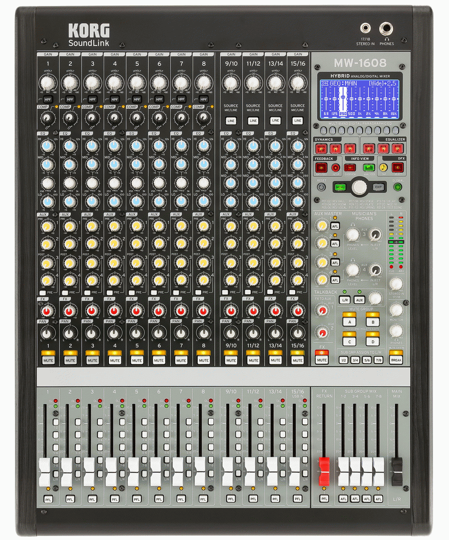 KORG MW1608 16 CH HYBRID MIXER