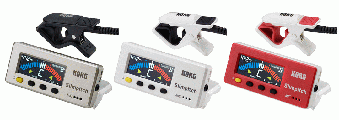 KORG SLIMPITCH TUNER PEARL/WHITE