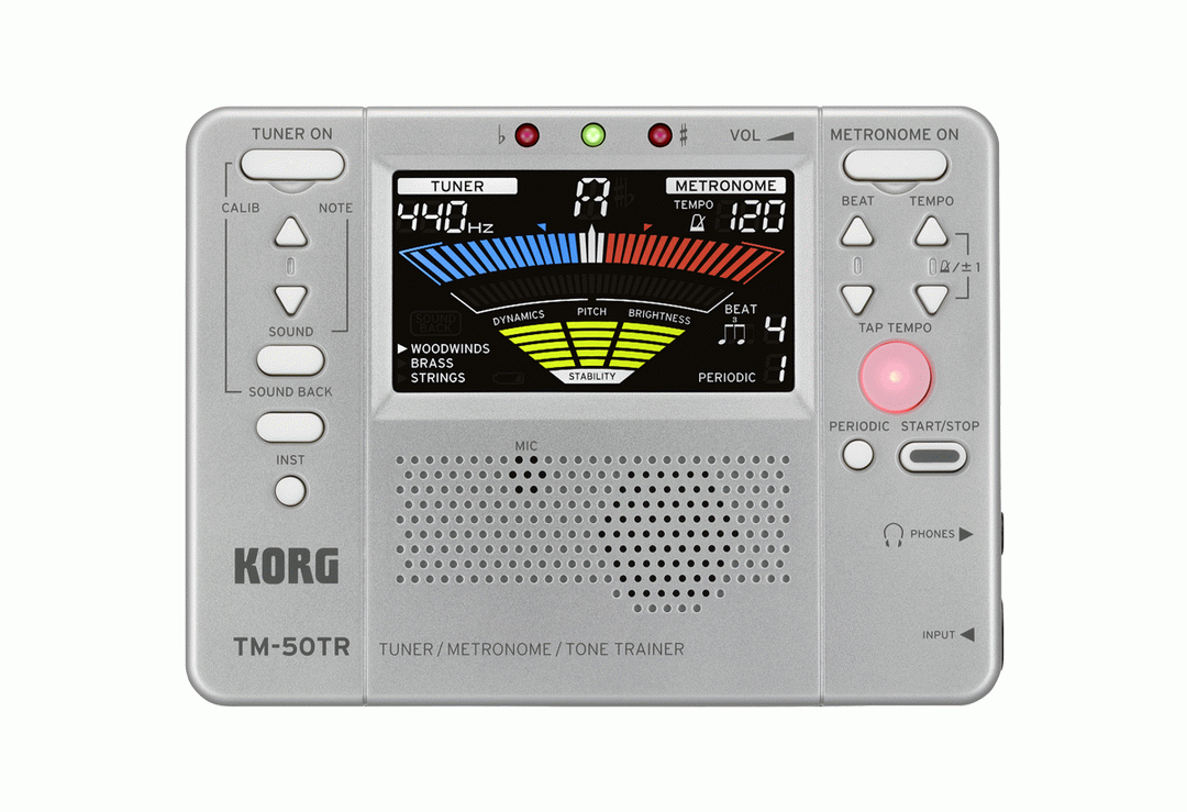 KORG TUNER METRONOME TONE TRAINER SILVER