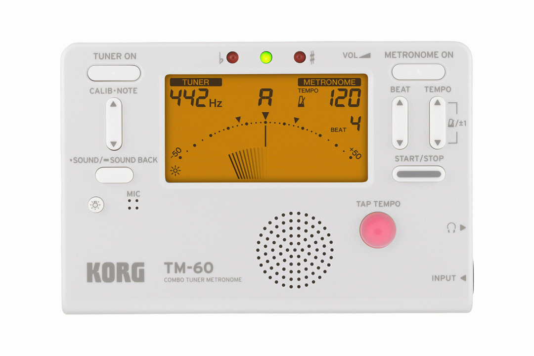 KORG TM-60 TUNER METRONOME WHITE