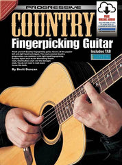 Progressive Country Fingerpicking Guitar Book/Online Audio