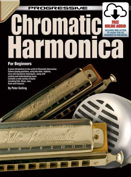 Progressive Chromatic Harmonica Book/Online Audio