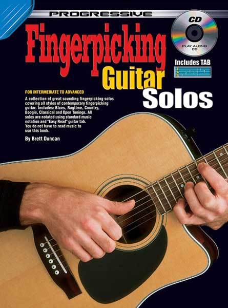 Progressive Fingerpicking Guitar Solos Book/CD