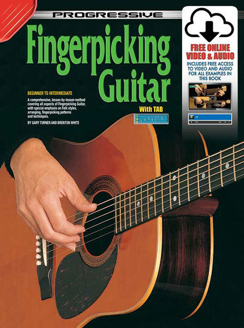 Progressive Fingerpicking Guitar Book/Online Video & Audio