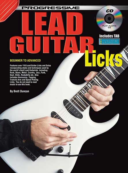 Progressive Lead Guitar Licks Book/CD