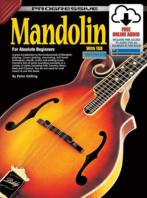 Progressive Mandolin for Beginners Book/Online Video & Audio