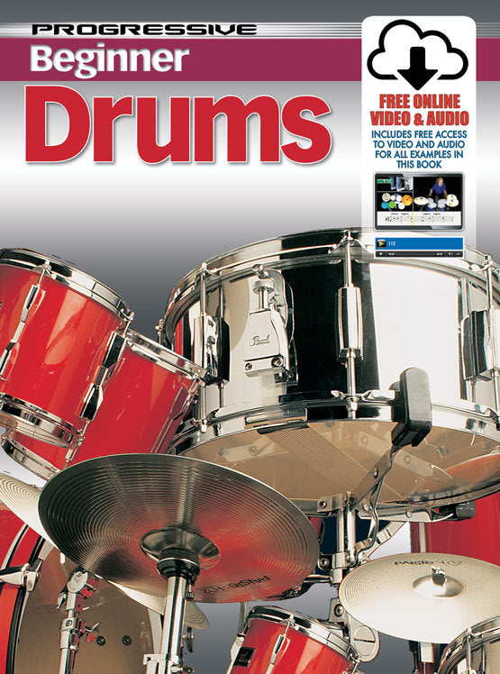 Progressive Beginner Drums  Book/Online Video & Audio