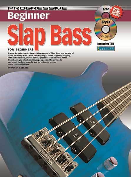 Progressive Beginner Slap Bass Book/CD/DVD