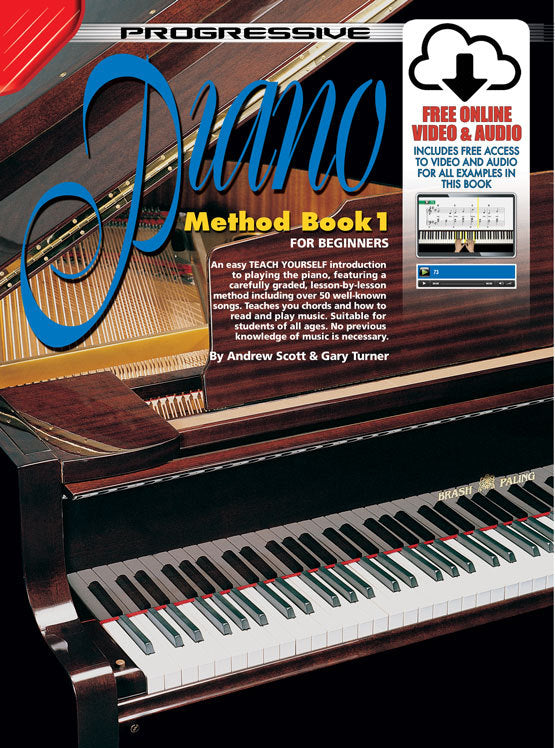 Progressive Piano Method  Book 1 Book/Online Video & Audio