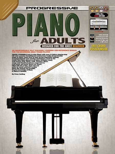 Progressive Piano for Adults Book/CD/DVD(2)/DVD-Rom