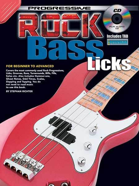 Progressive Rock Bass Licks Book/CD