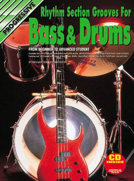 Progressive Rhythm Section Grooves for Bass & Drums Book/CD