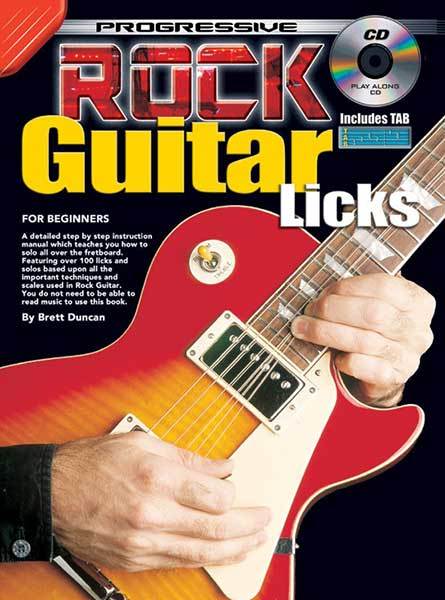 Progressive Rock Guitar Licks Book/CD