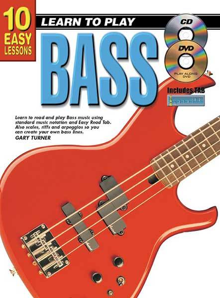 10 Easy Lessons Learn To Play Bass Book/CD/DVD