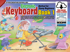 Learn To Play Books Progressive Keyboard Book 1 for Young Beginners Book/Online Video & Audio