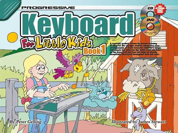 Progressive Keyboard Book 1 for Little Kids Book/CD/DVD