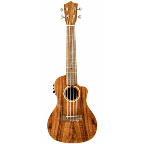 Lanikai Acacia Series All Solid Concert AC/EL Ukulele in Natural Gloss Finish