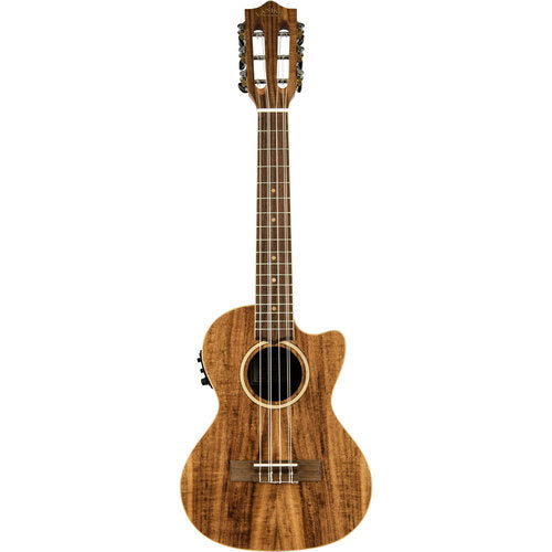 Lanikai Acacia Solid Top Series 6-String Tenor AC/EL Ukulele in Natural Satin Finish