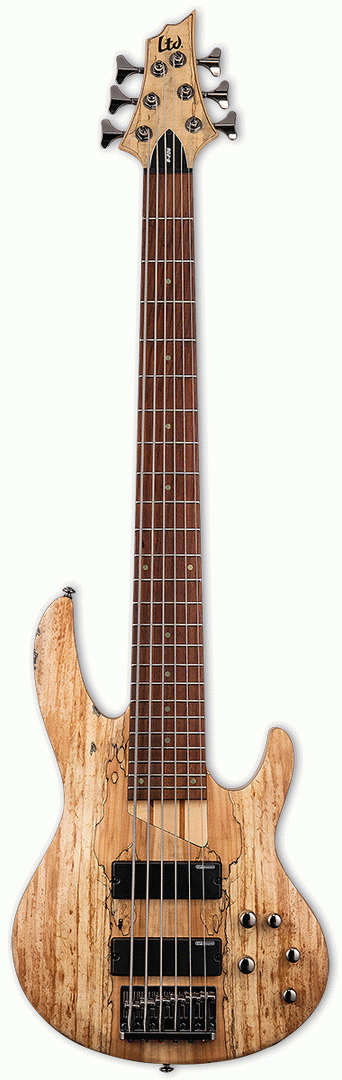 LTD B-206 SPALTED MAPLE 6 STRING BASS