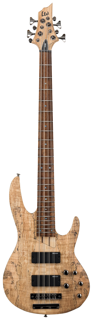 LTD B-208 SPALTED MAPLE 8 STRING BASS