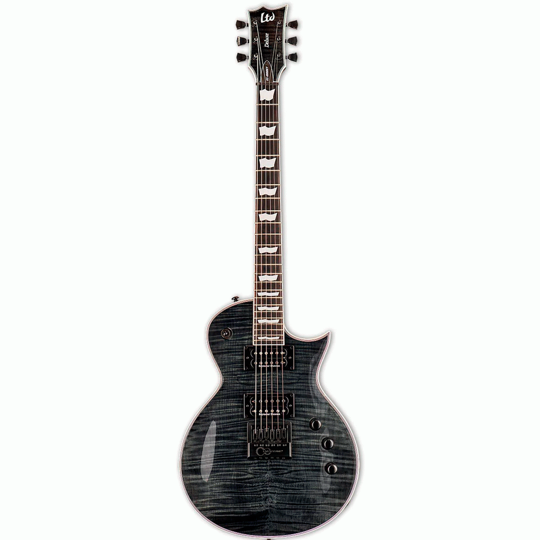 LTD EC-1000 EVERTUNE SEE THRU BLACK GUITAR