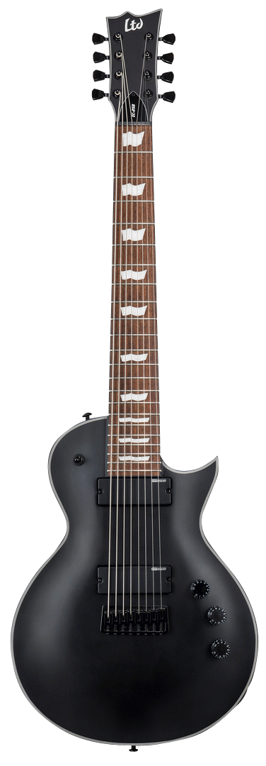 LTD EC-258 ECLIPSE 8 STRING BLACK SATIN