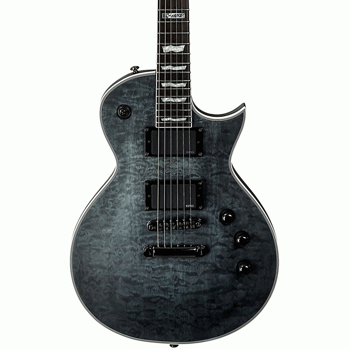 ESP LTD EC 401 QM SEE THRU BLACK