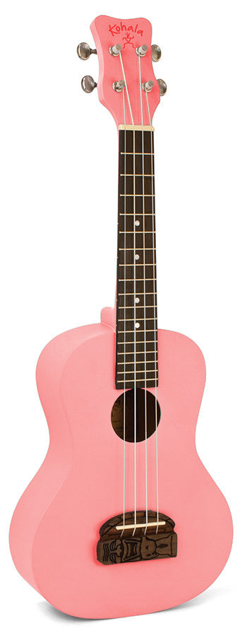 Kohala Series Soprano Ukulele in Pink with Natural Satin Finish