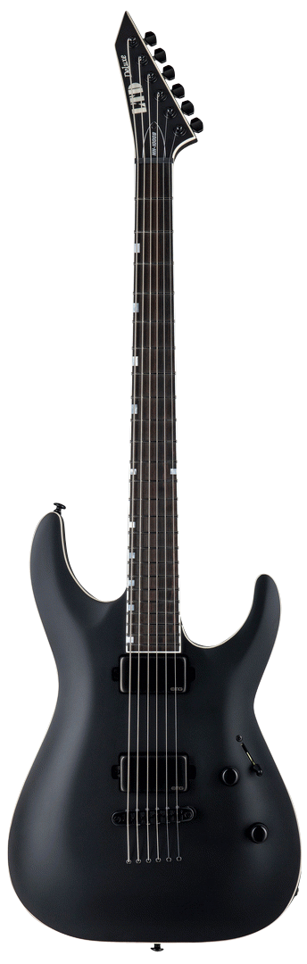 ESP LTD MH-1000 BARITONE IN BLACK SATIN