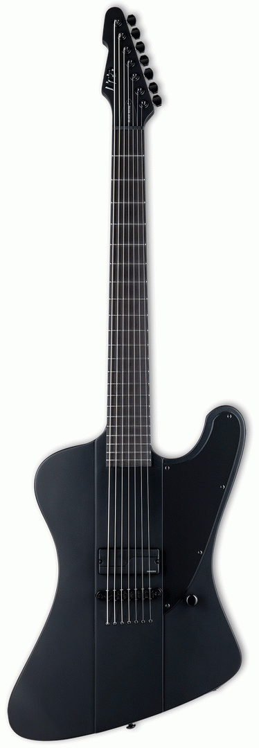 ESP LTD PHOENIX BLACK METAL BLACK SATIN 7 STRING