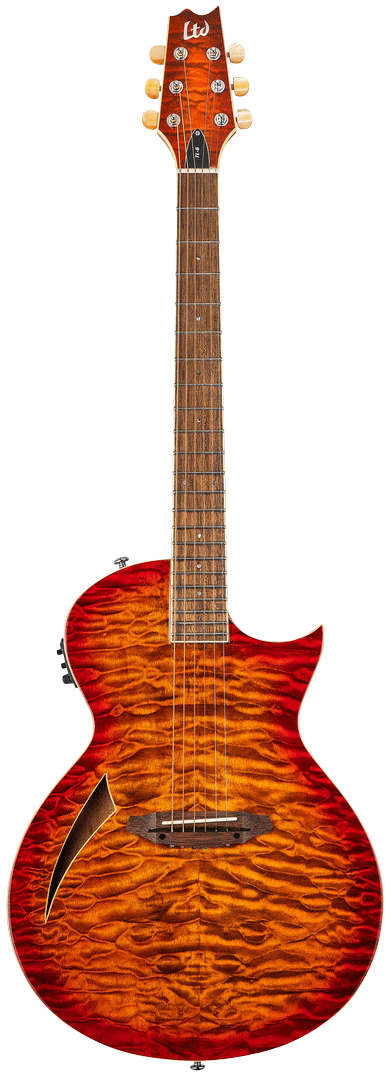 ESP LTD TL-6 QM TIGER EYE BURST