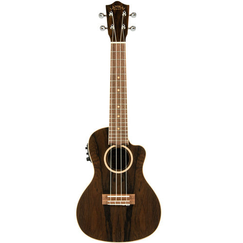 Lanikai Ziricote Series Concert AC/EL Ukulele in Natural Satin Finish